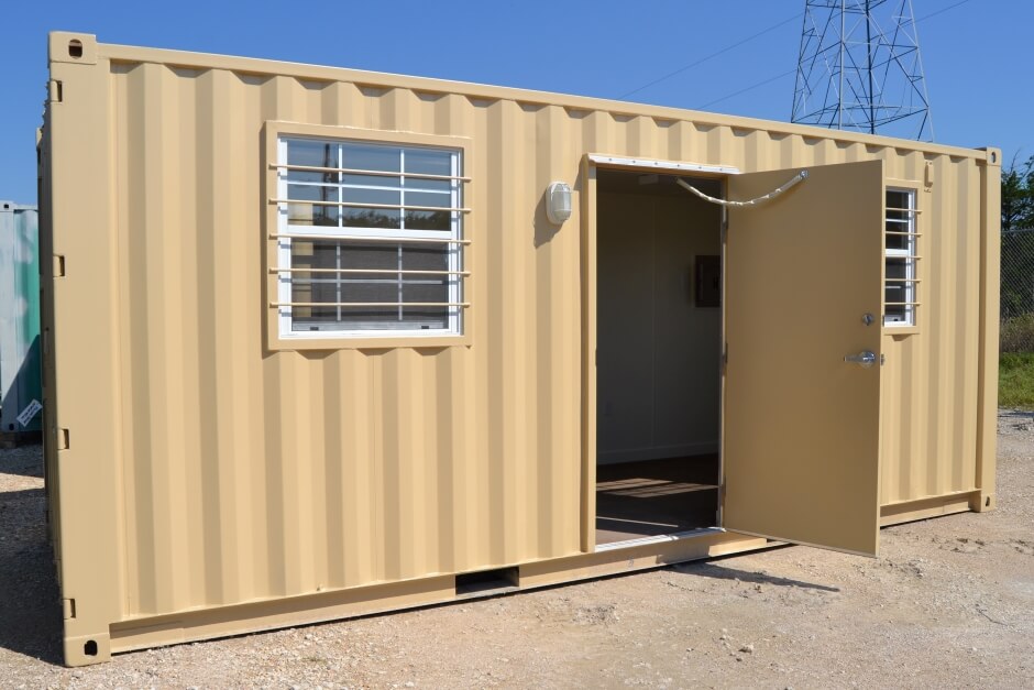 modified shipping container office
