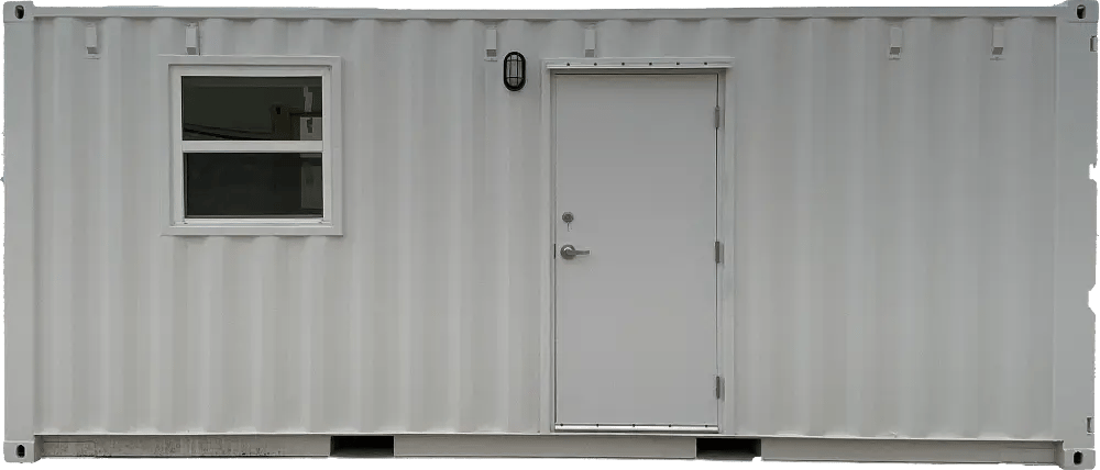 20-Foot Office with Half-Bathroom Exterior Straight On