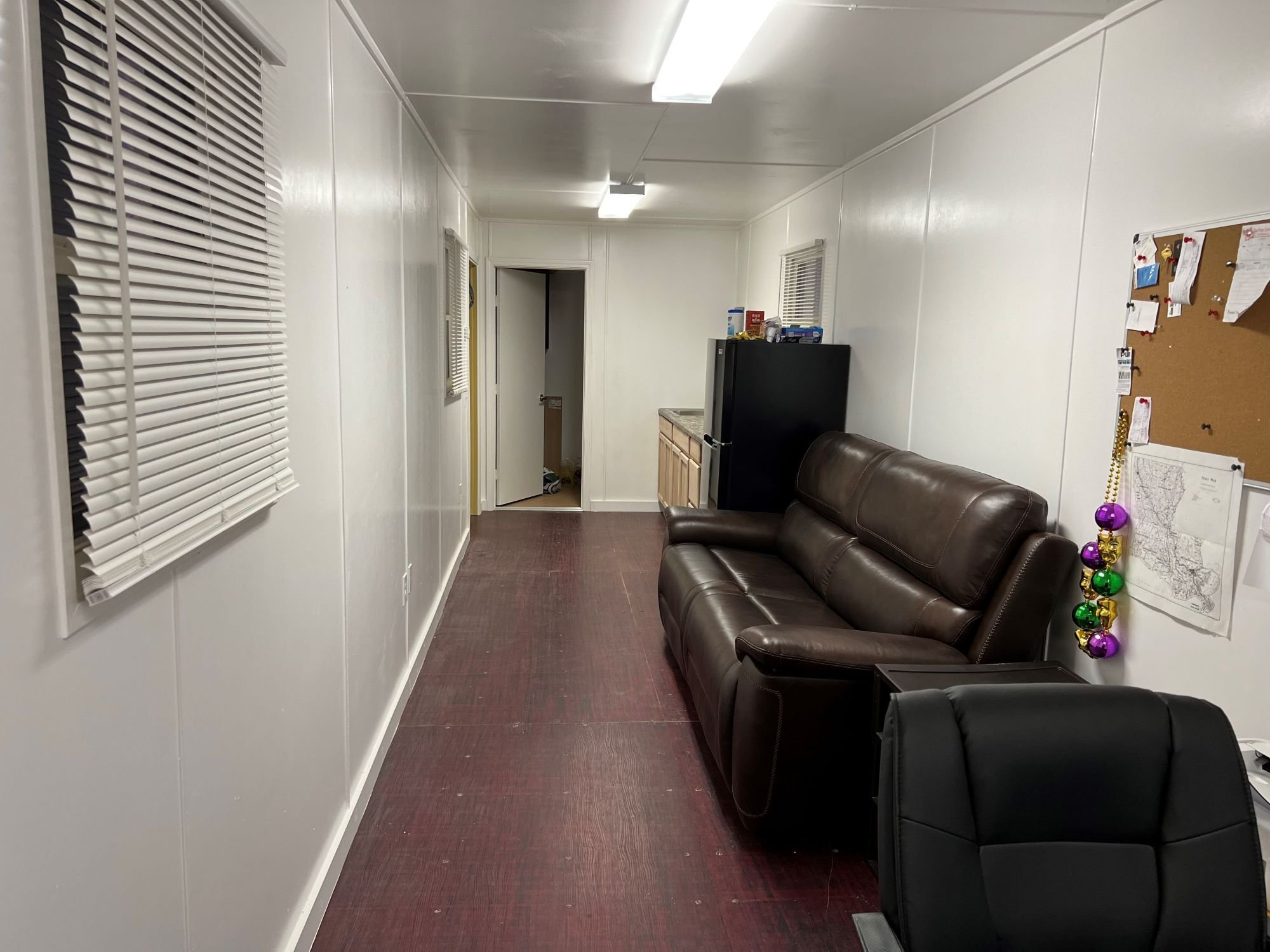 Remwood crab container breakroom