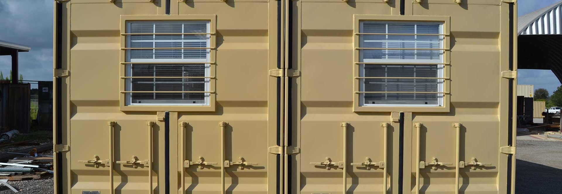 640 sq ft Double-Wide Shipping Container Office for U.S. Air Force