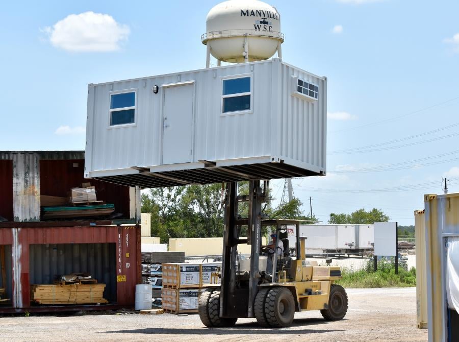 forklift lifting office