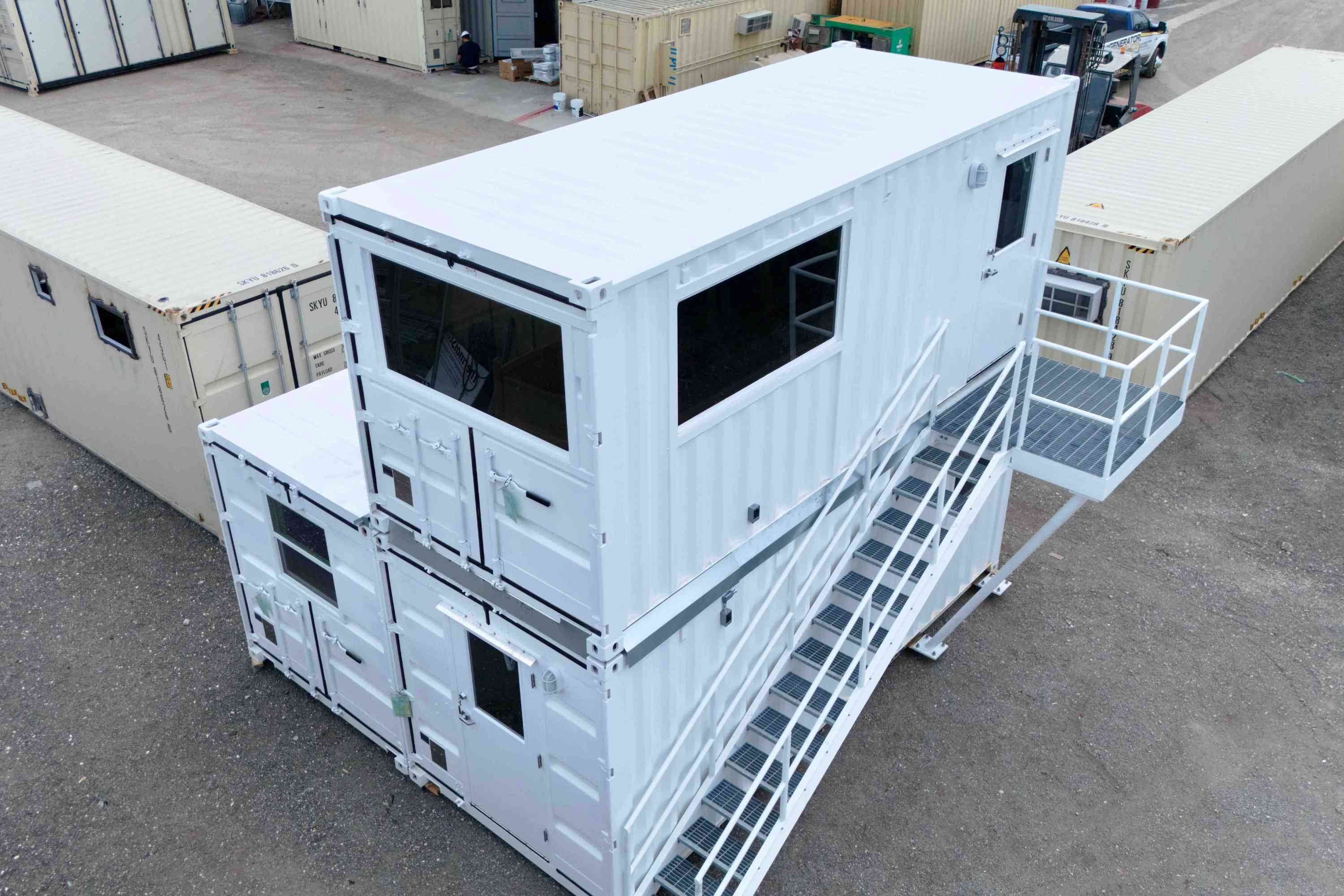 2-story container observation workspace