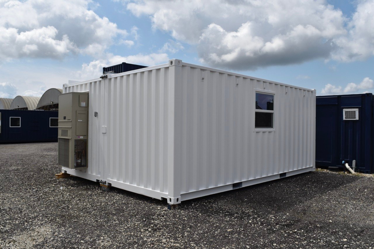 20ft double wide structure with bard unit and window