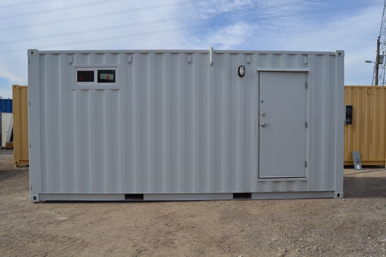20ft single gender bathroom exterior