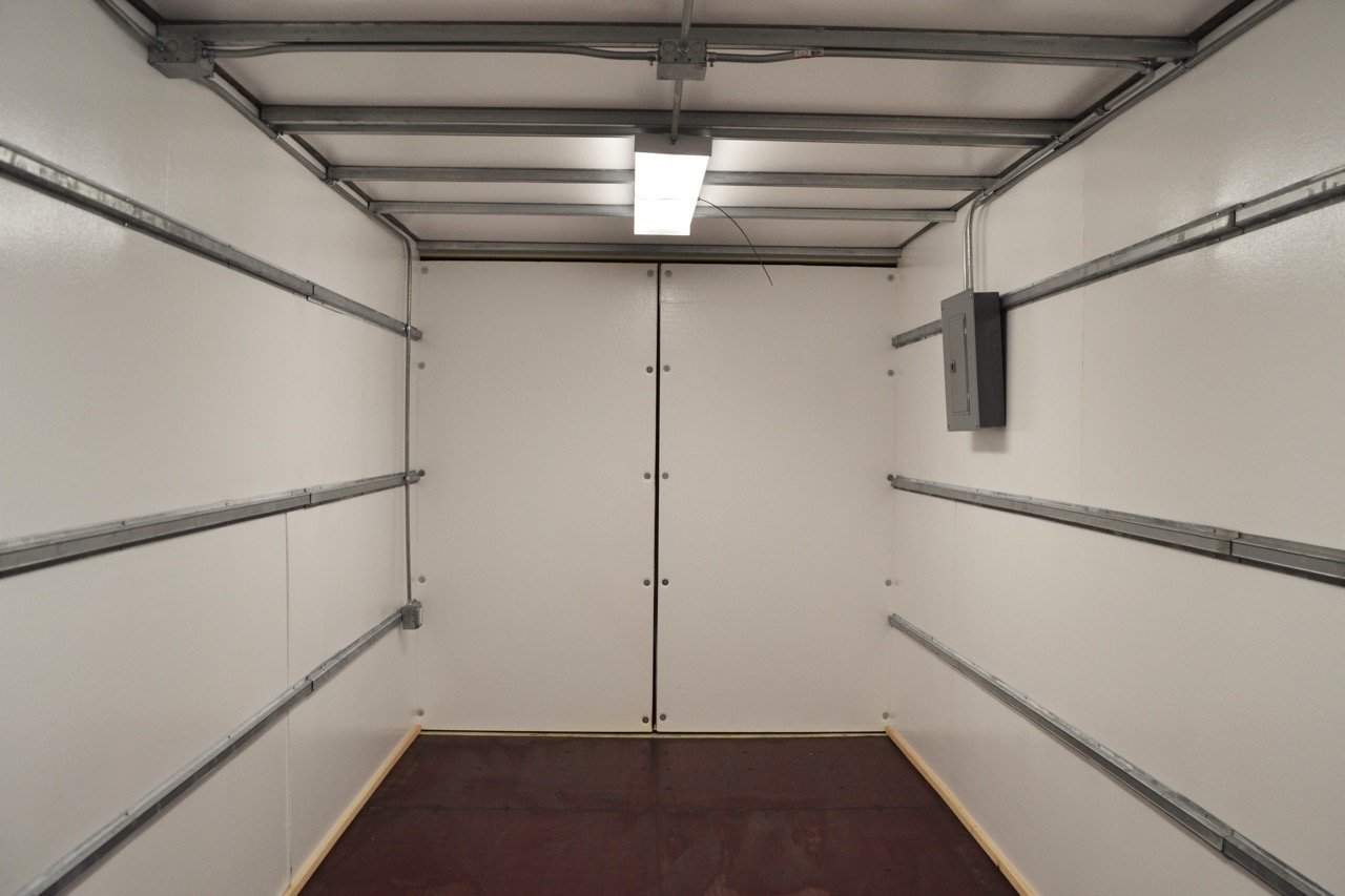 20ft storage interior with bamboo floors