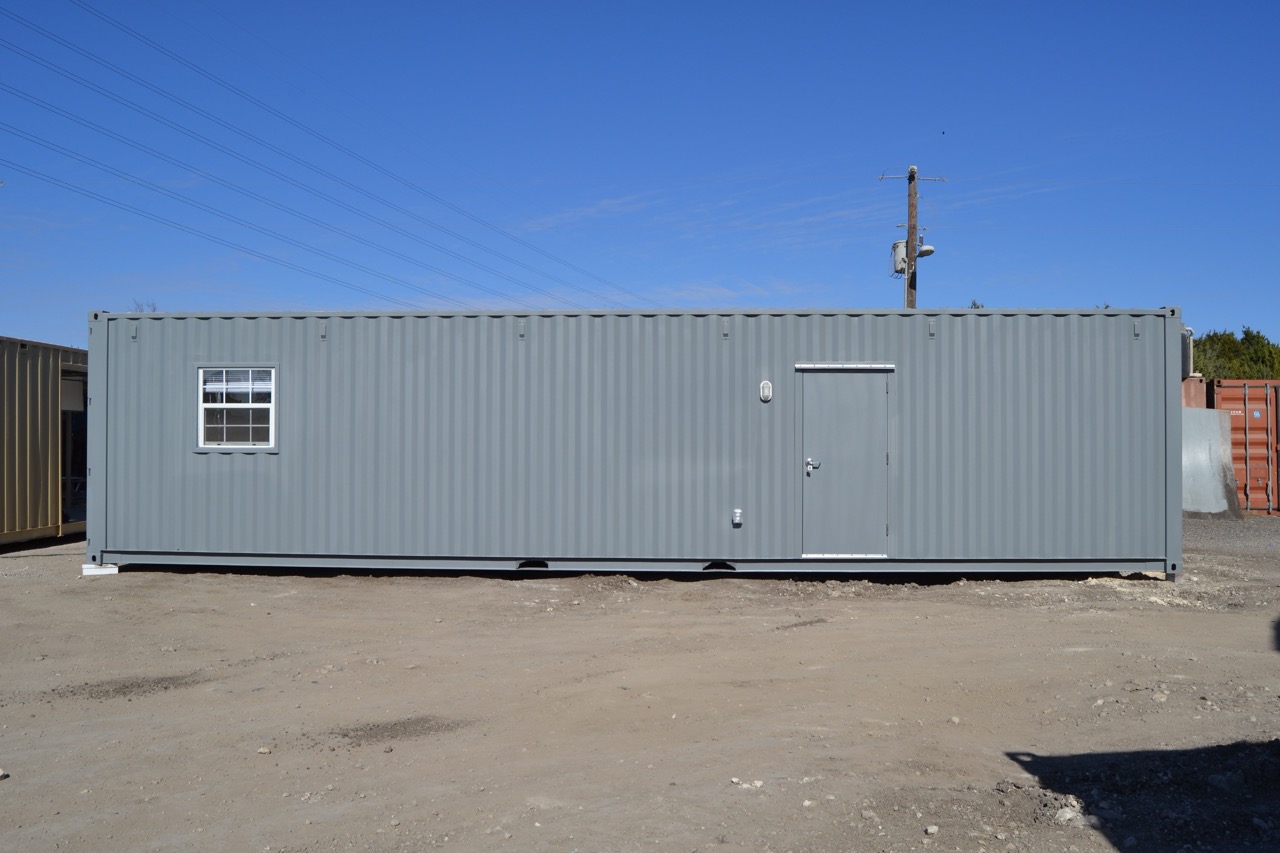 40ft living container with window and personnel door