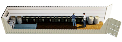40ft Climate Controlled Storage Container FS-P-40CC-ST 40ft Climate Controlled Storage Container FS-P-40CC-ST