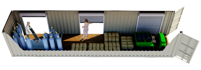 40ft Overhead Door Storage Container FS-P-40OH-ST 40ft Overhead Door Storage Container FS-P-40OH-ST
