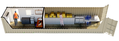 40ft Store and Work Container FS-P-40SW-ST 40ft Store and Work Container FS-P-40SW-ST