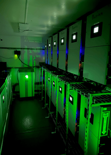EWX Solar Solutions Interior Shipping Container