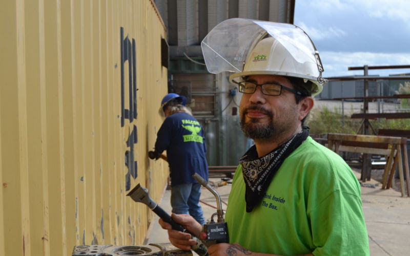 Falcon's production team has jobs in welding, painting, carpentry, and electricians. Falcon's production team has jobs in welding, painting, carpentry, and electricians.