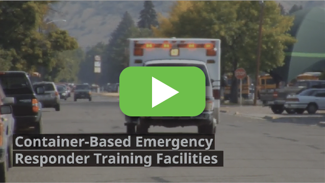 View video to learn how first responders train in portable container buildings.