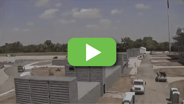 View video to watch a container stadium get constructed at warp speed.