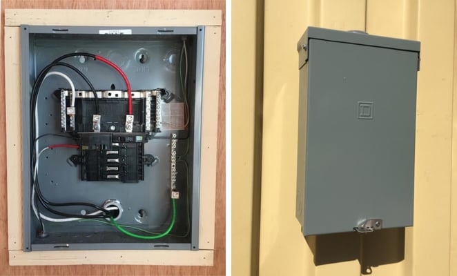 Examples of a Type1 and Type 3R NEMA electrical enclosure.