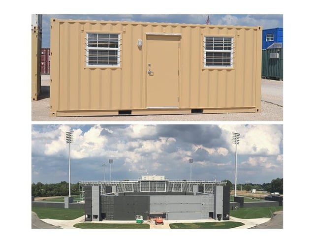 Single-unit shipping container offices could have a different permitting process than multi-unit.