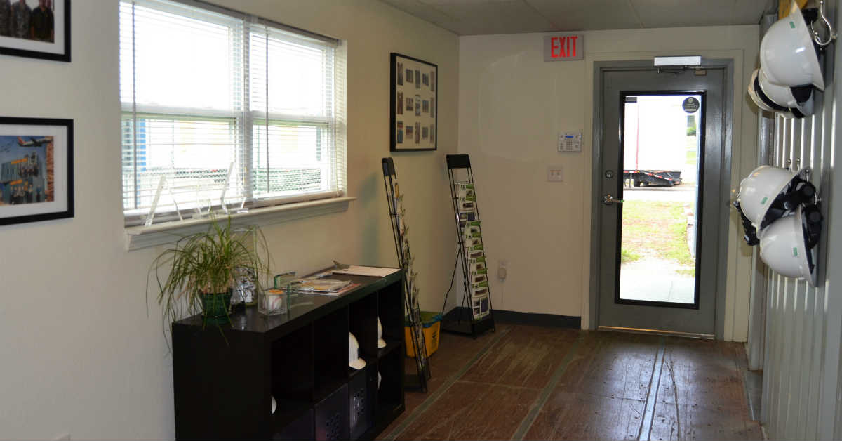 Falcon Structures Container Office Lobby