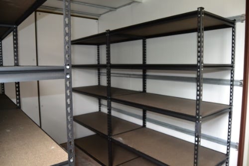 Climate Controlled Storage Container With Shelving Climate Controlled Storage In A Container With Shelves