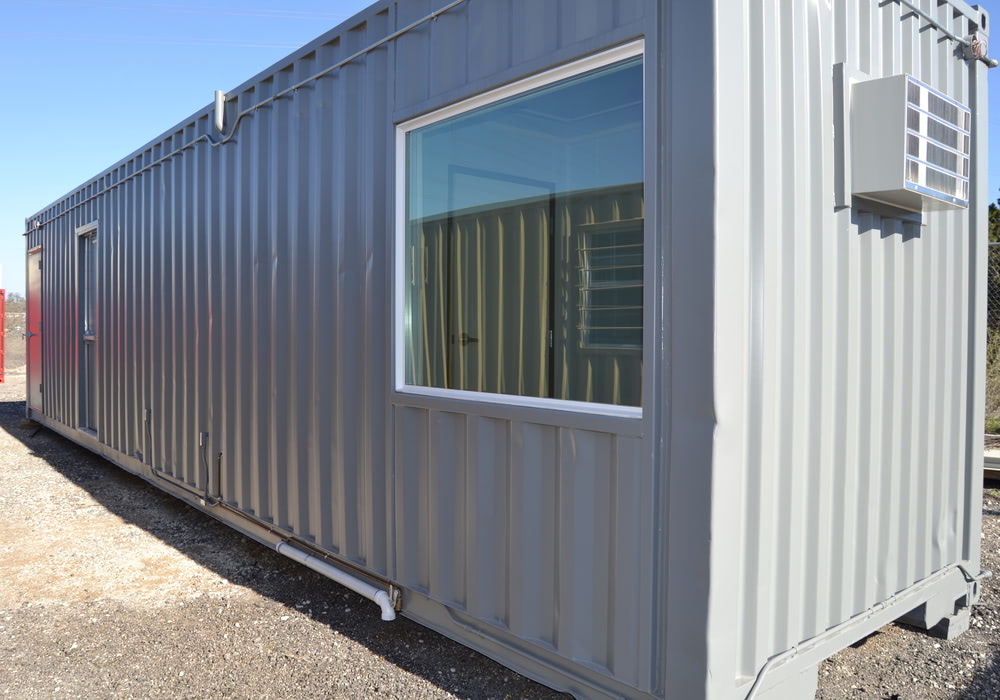 Ground Level Offices in Conex Containers Falcon Structures