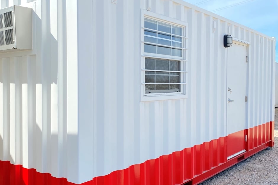 fire training structures made from shipping containers for Travis County