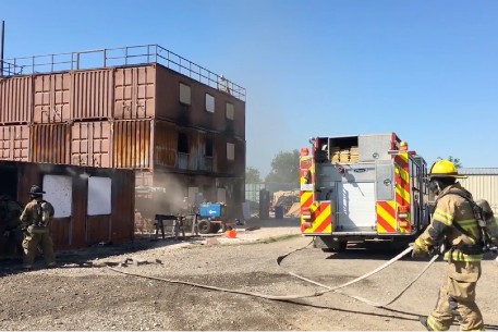 Burn building cover