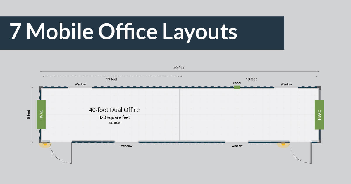 7 Layouts for Your Temporary Mobile Office Solution