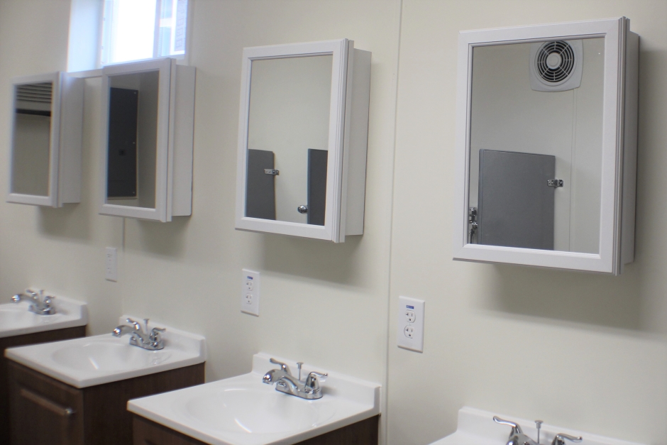 ADA Compliant Restroom Layout for Conex Mobile Bathrooms