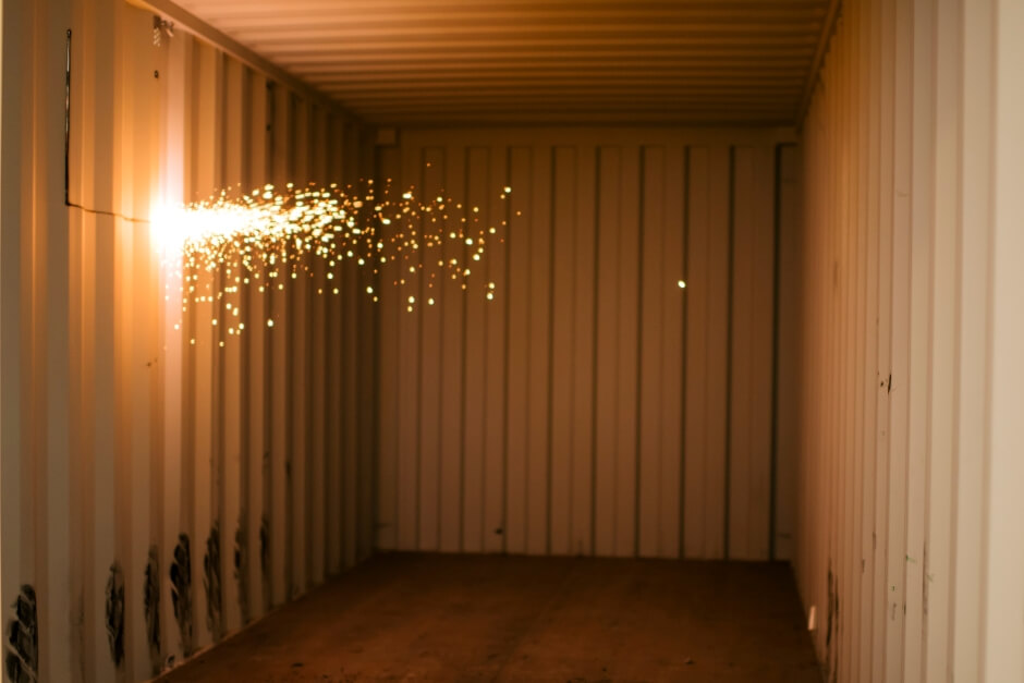 welder working with metal