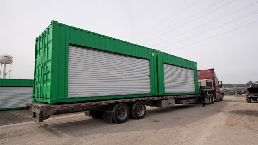 Black Shipping Container