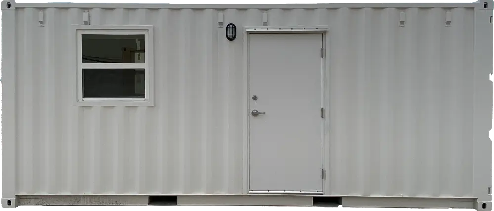 20-Foot Office with Half-Bathroom Exterior Straight On
