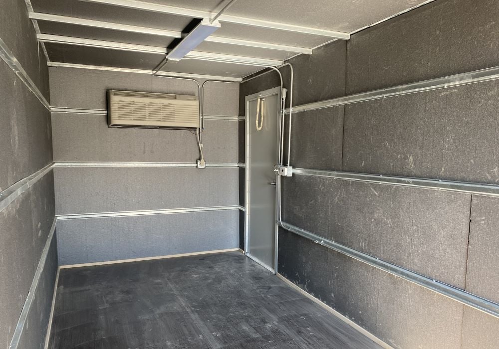 20-Foot Climate-Controlled Storage Container with Personnel Door Interior