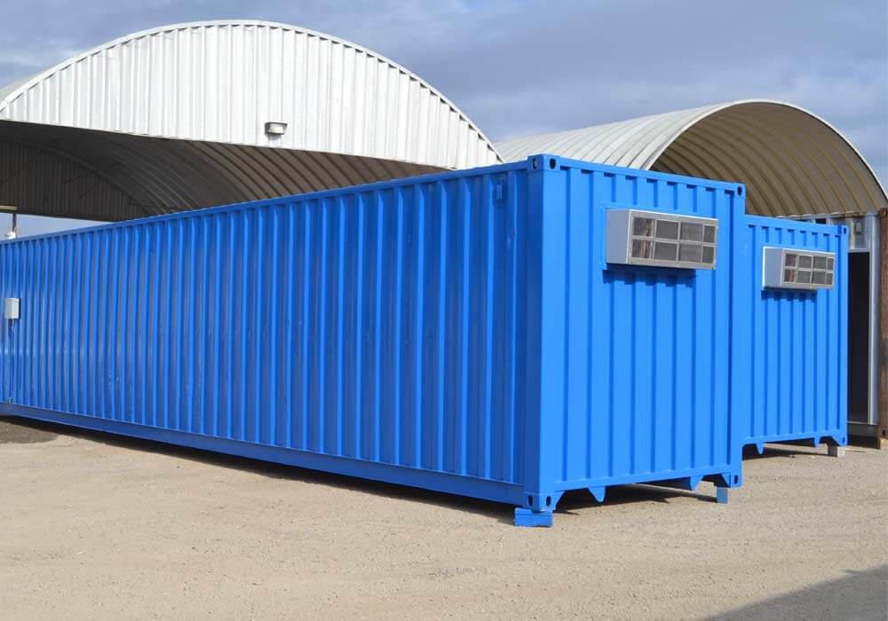40-Foot Climate-Controlled Storage Container Exterior