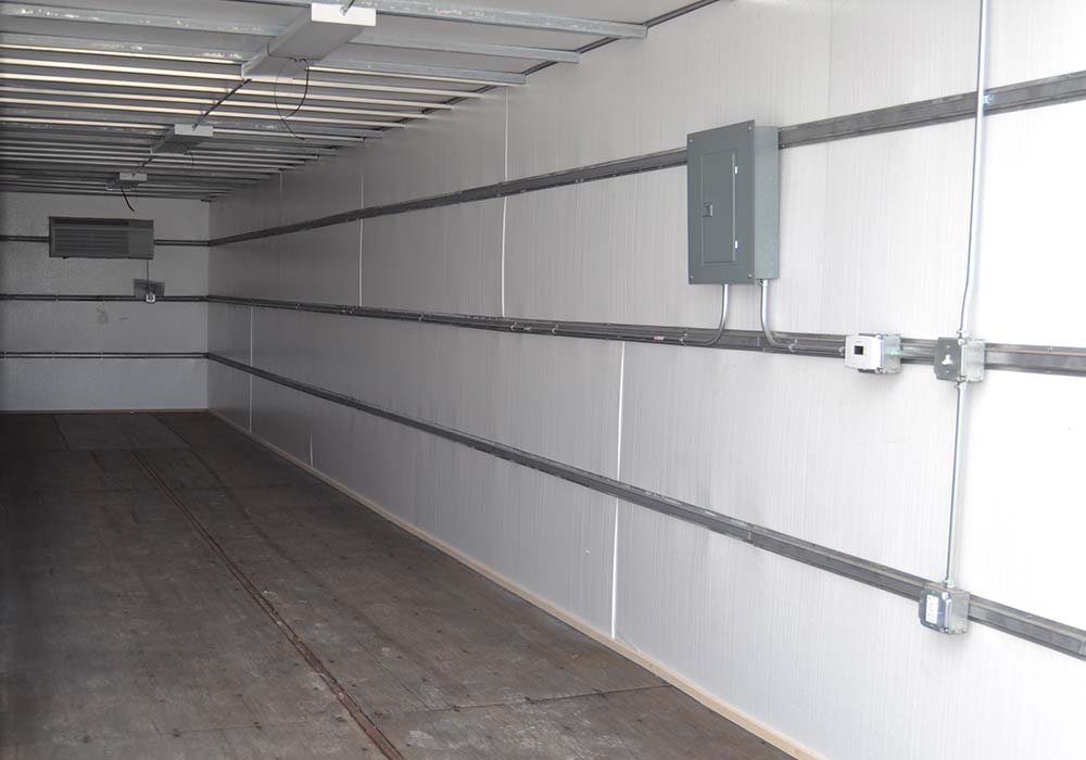 40-Foot Climate-Controlled Storage Container Interior