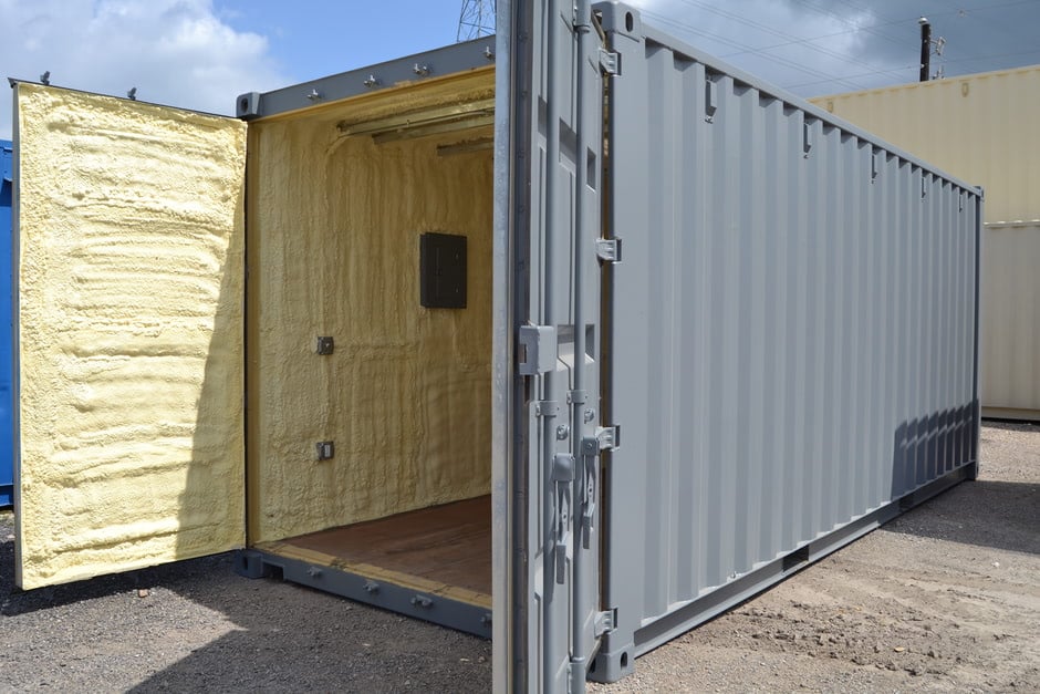 20ft self-fit shipping container insulation kit including floor piece 